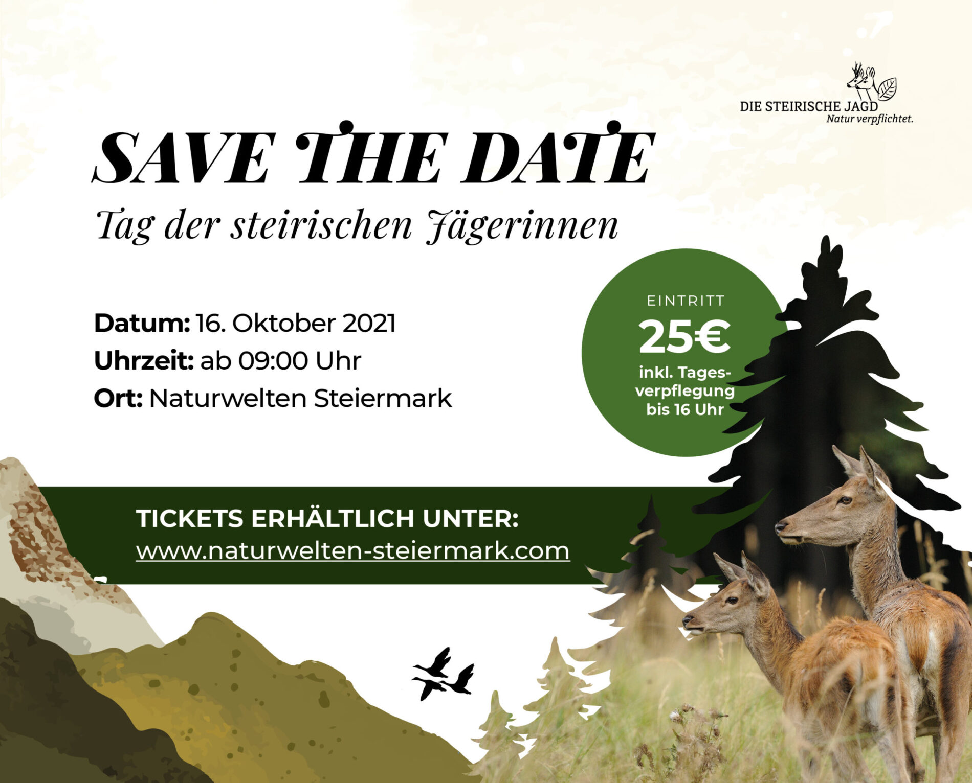 Einladung zum Tag der steirischen Jägerinnen.
