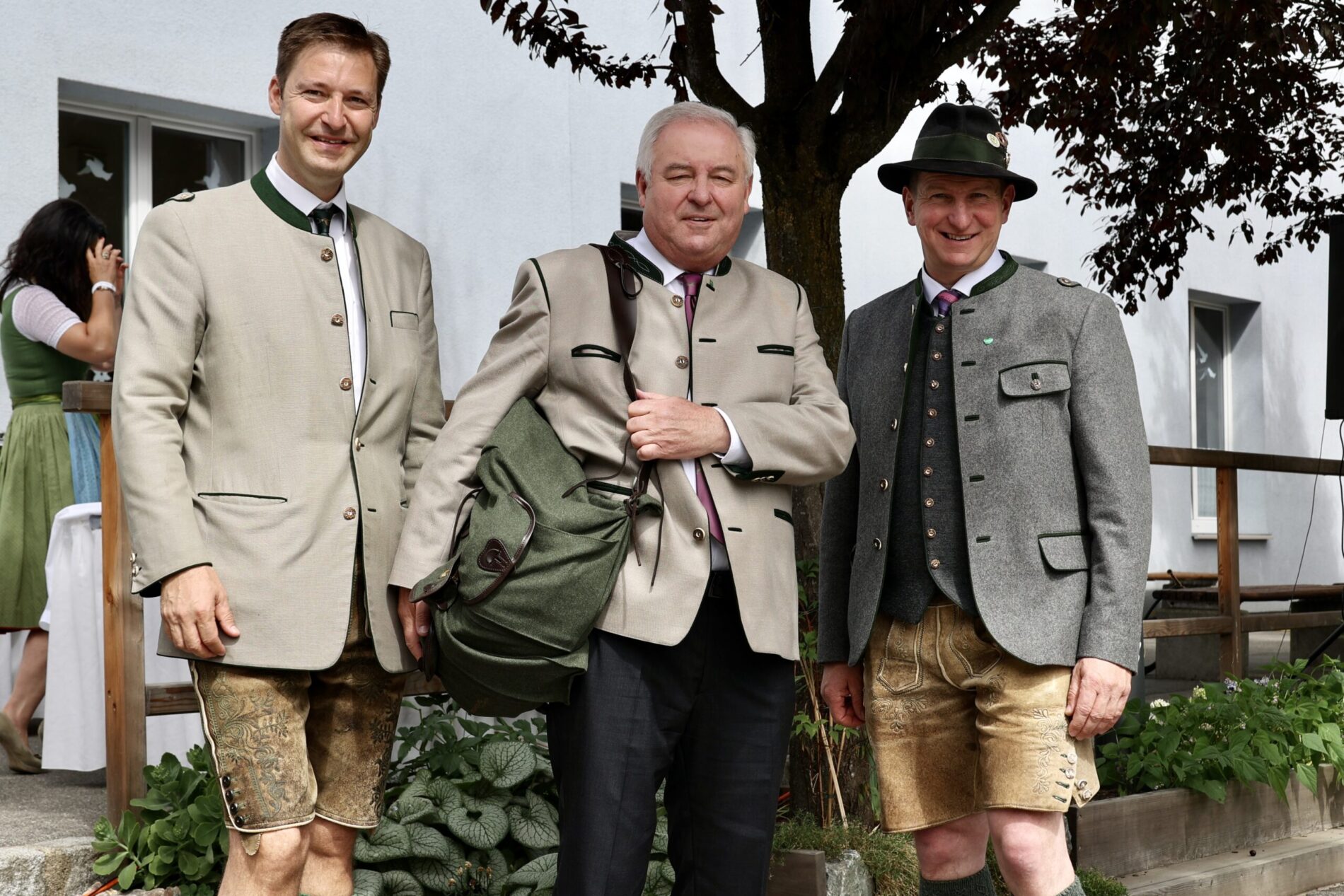 Landesjägermeister Franz Mayr-Melnhof-Saurau und weitere Jagdliche Prominenz während Landesjägertags in Gamlitz.