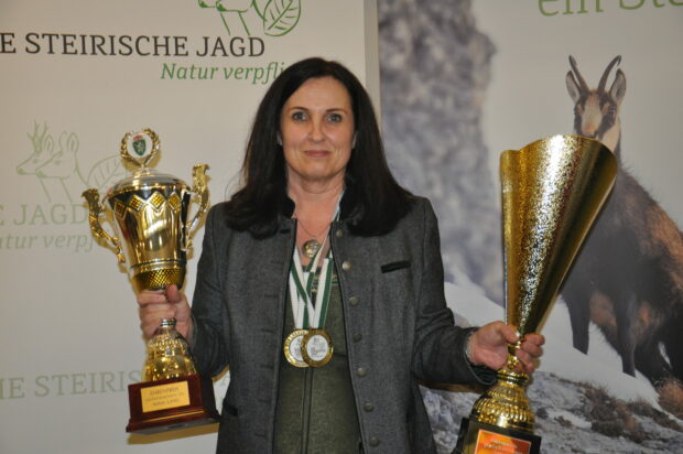 Die Siegerehrung des Steirischen Luftgewehrwettbewerbes 2023.