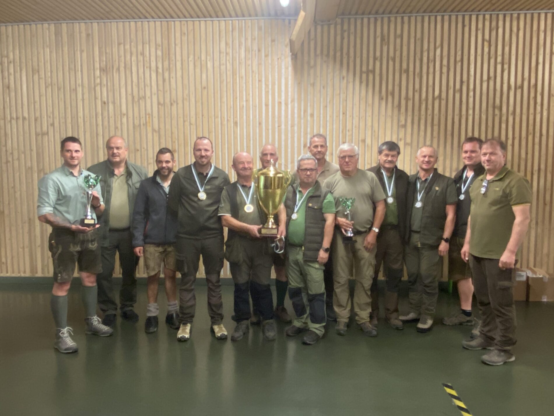 Die Siegerehrung des Landesjägermeister Kleinkaliberwettbewerbes 2023.