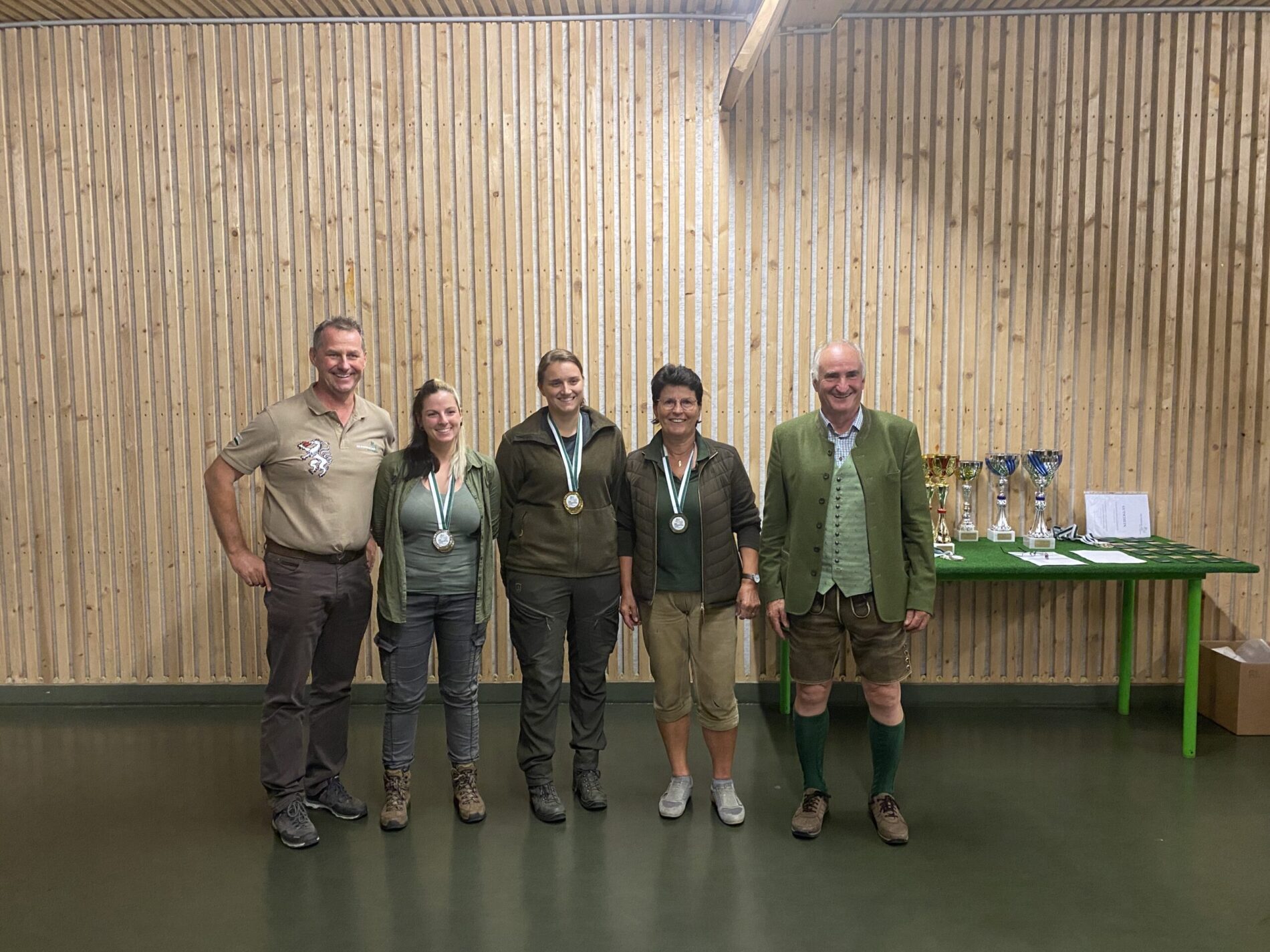 Die Siegerehrung des Landesjägermeister Kleinkaliberwettbewerbes 2023.