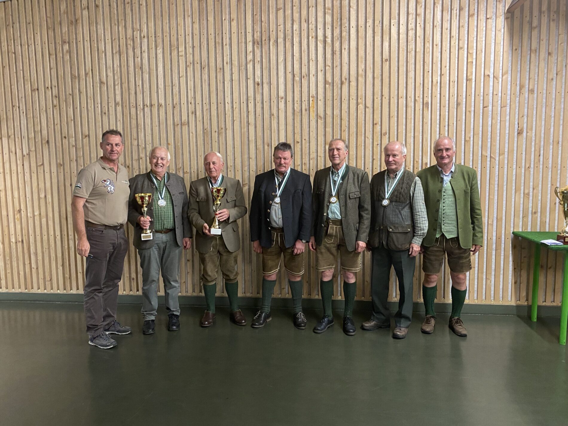 Die Siegerehrung des Landesjägermeister Kleinkaliberwettbewerbes 2023.