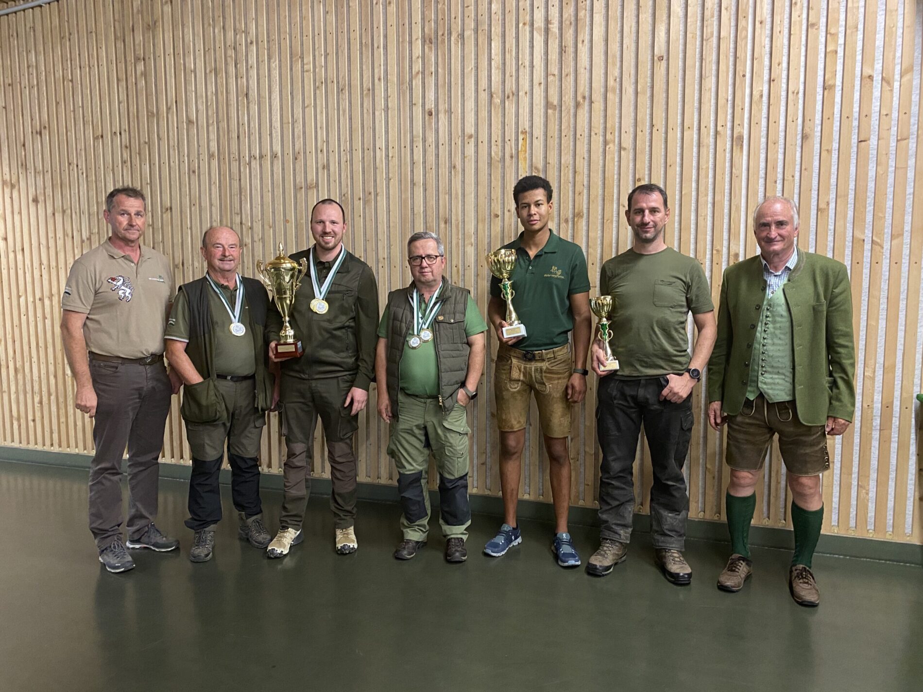 Die Siegerehrung des Landesjägermeister Kleinkaliberwettbewerbes 2023.