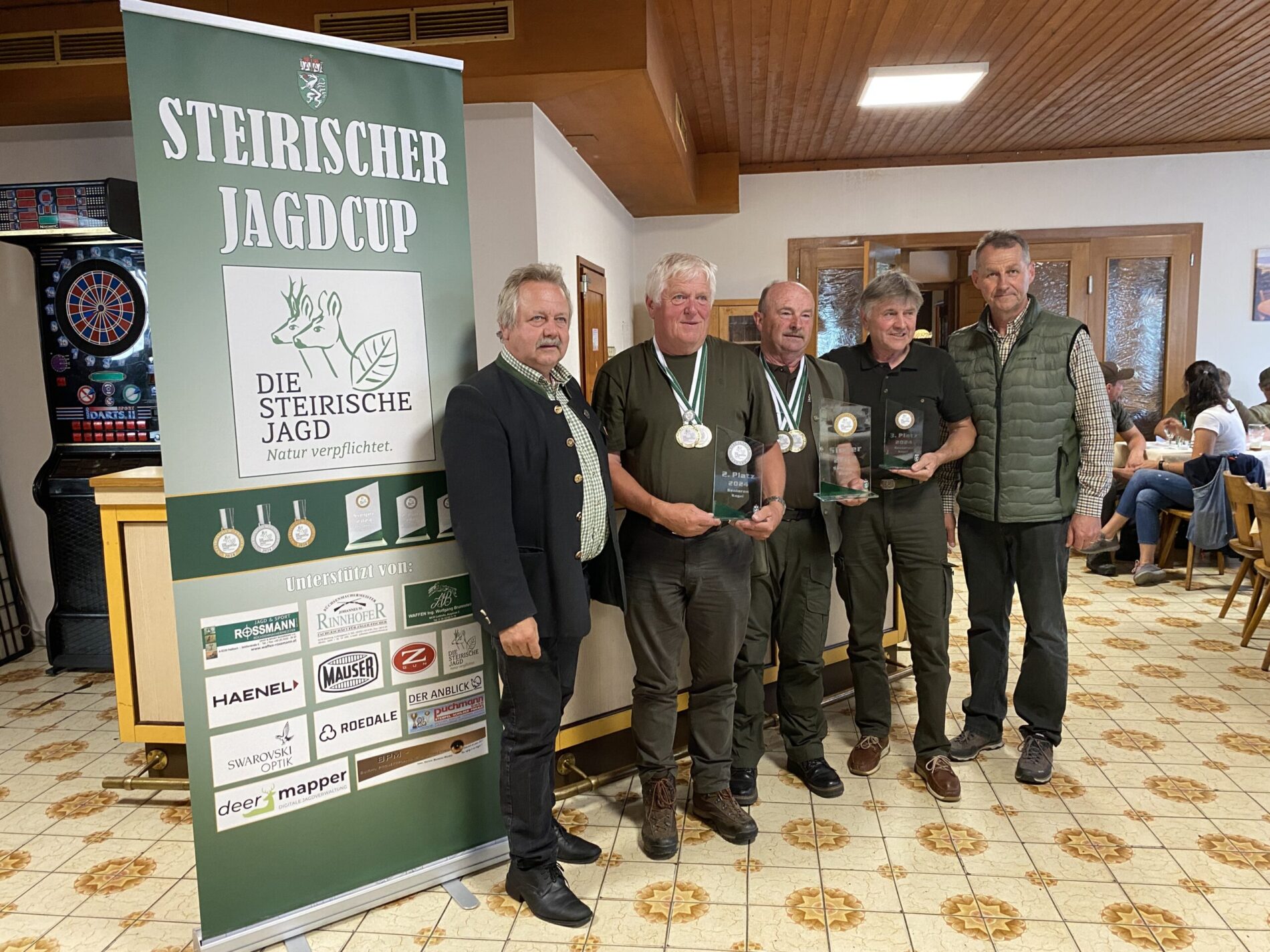 Die Preisverleihung des 3. Steirischen Jagdcups 2024.