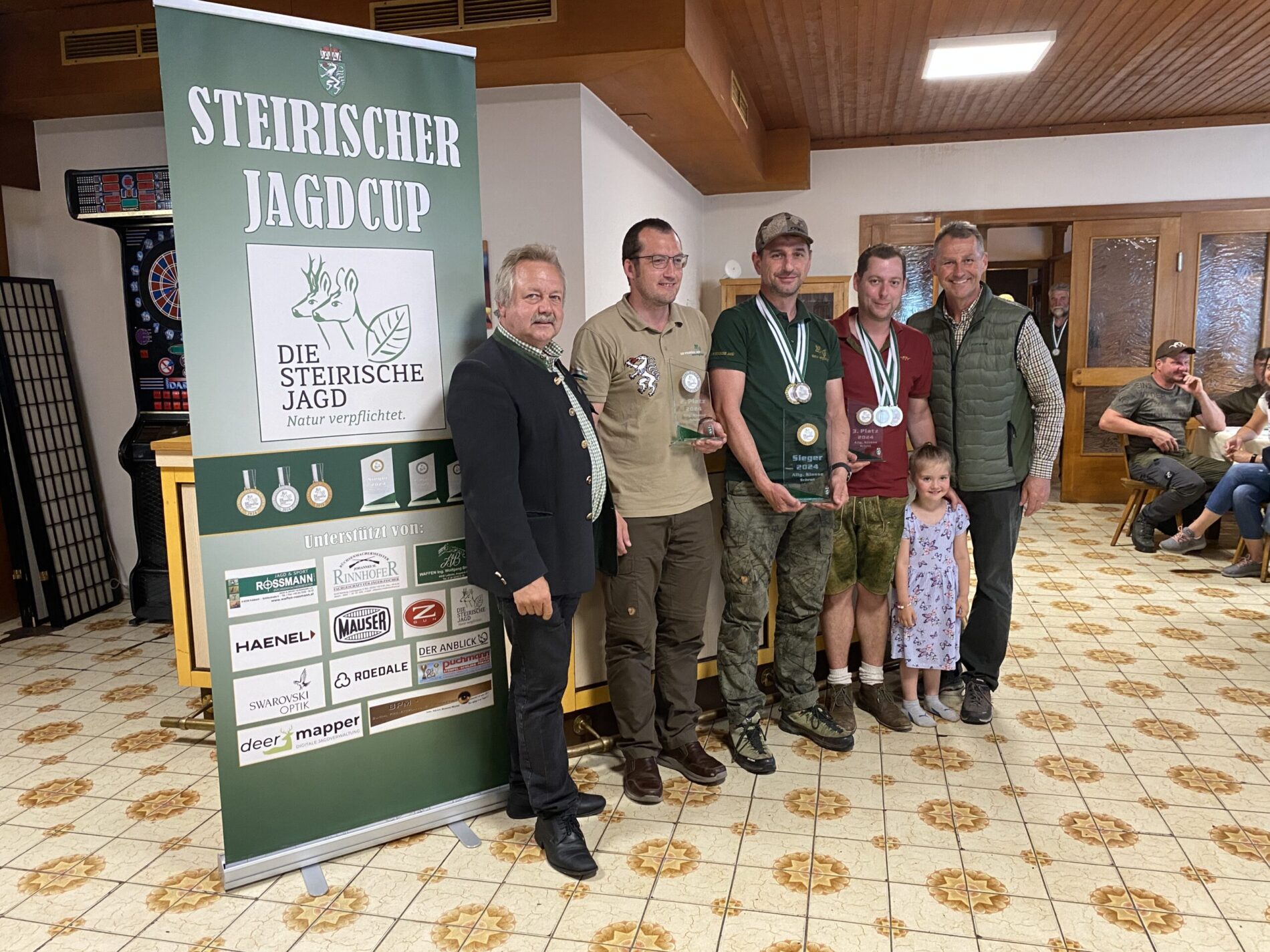 Die Preisverleihung des 3. Steirischen Jagdcups 2024.