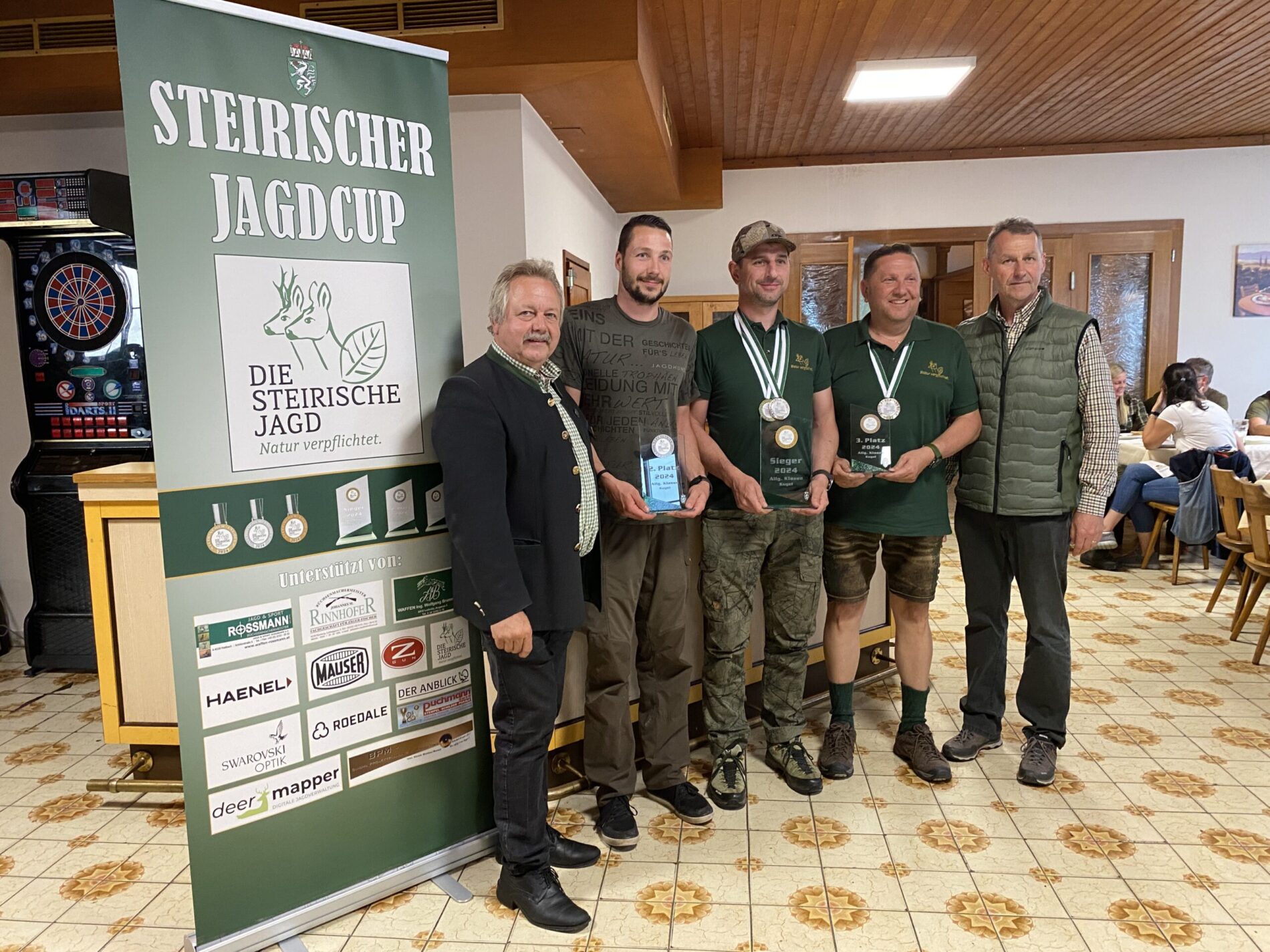 Die Preisverleihung des 3. Steirischen Jagdcups 2024.