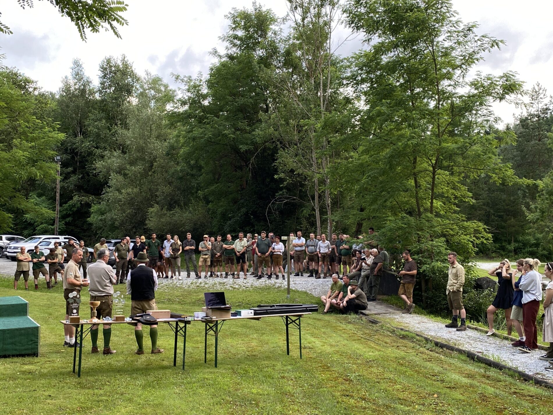 Die Siegerehrung des Jagdlichen Kombinationswettbewerbs 2024.