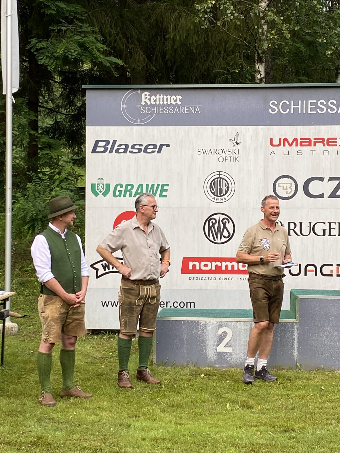 Die Siegerehrung des Jagdlichen Kombinationswettbewerbs 2024.